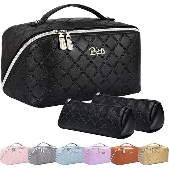 Women Travel Makeup Bag Cosmetic Organizer Bag 3-Set Large